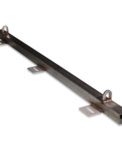 Post 1000/35N rh w/square tube SST at wall inside-outside